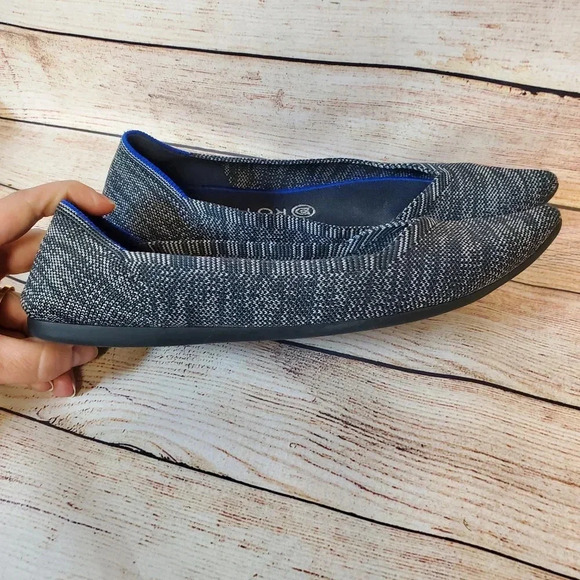 Rothys Womens Size 10 Granite Heather "The Point" Pointed Toe Ballet Flats - Picture 5 of 12